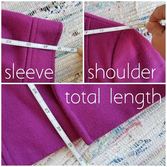 Magenta Victoria's Secret Wool Blend Coat - Picture 7 of 8